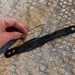 PL Gold and Black Bracelet Set